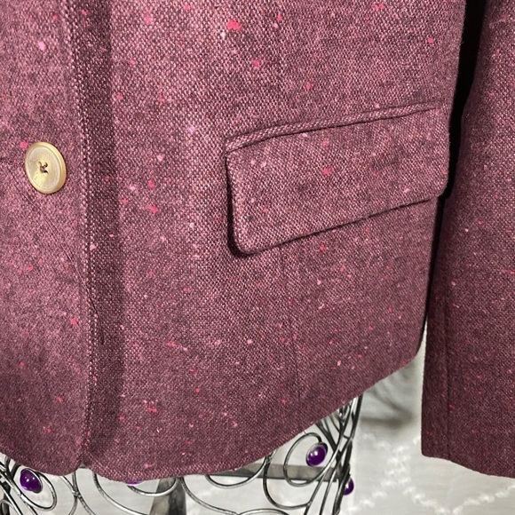 Burgundy Isaac Mizrahi jacket size 10 - Picture 5 of 16